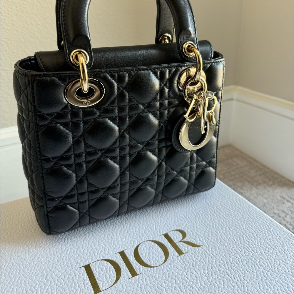 Used Lady Dior Small Black - Picture 10 of 14